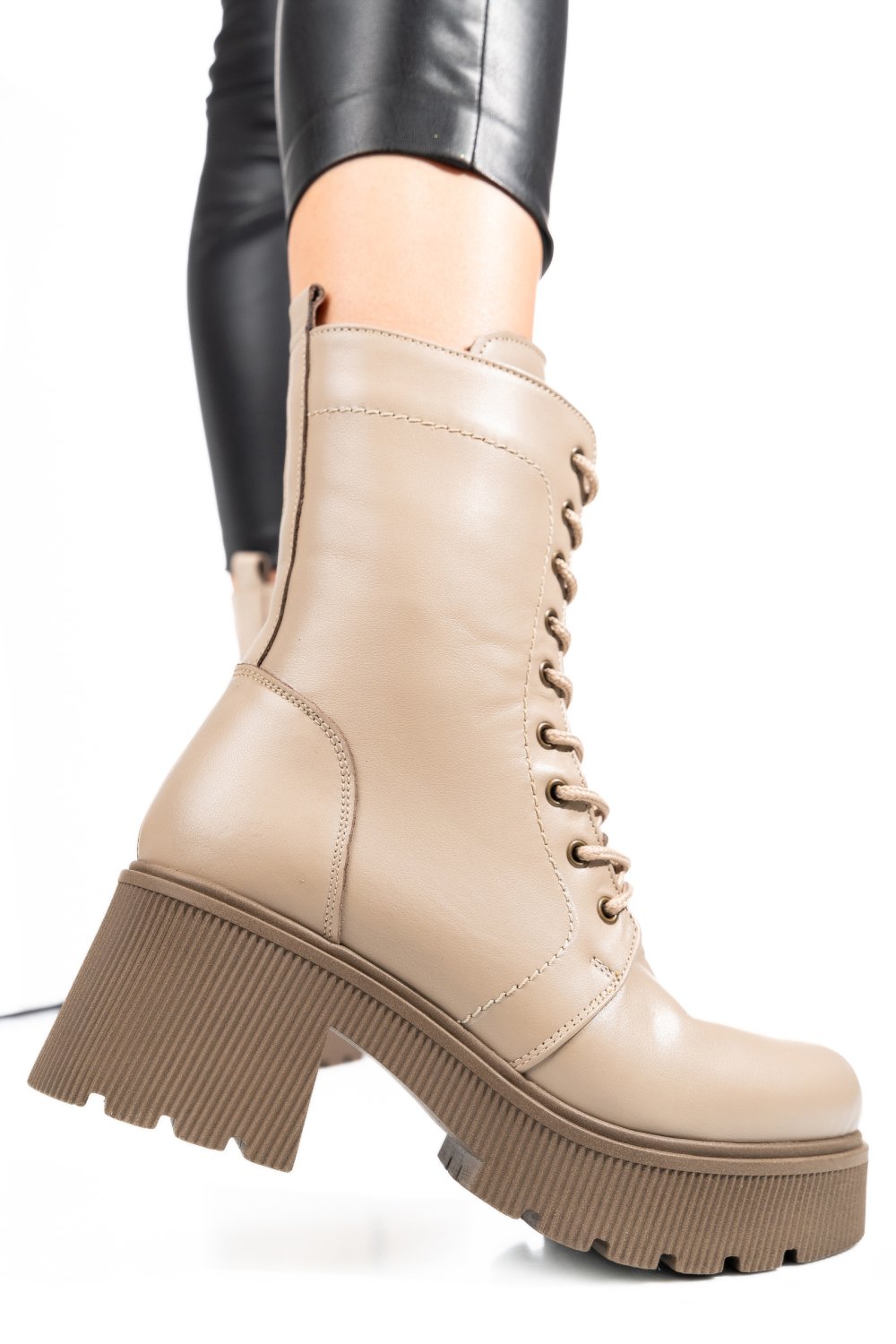 GHETE BEJ PIELE NATURALA 242823N9