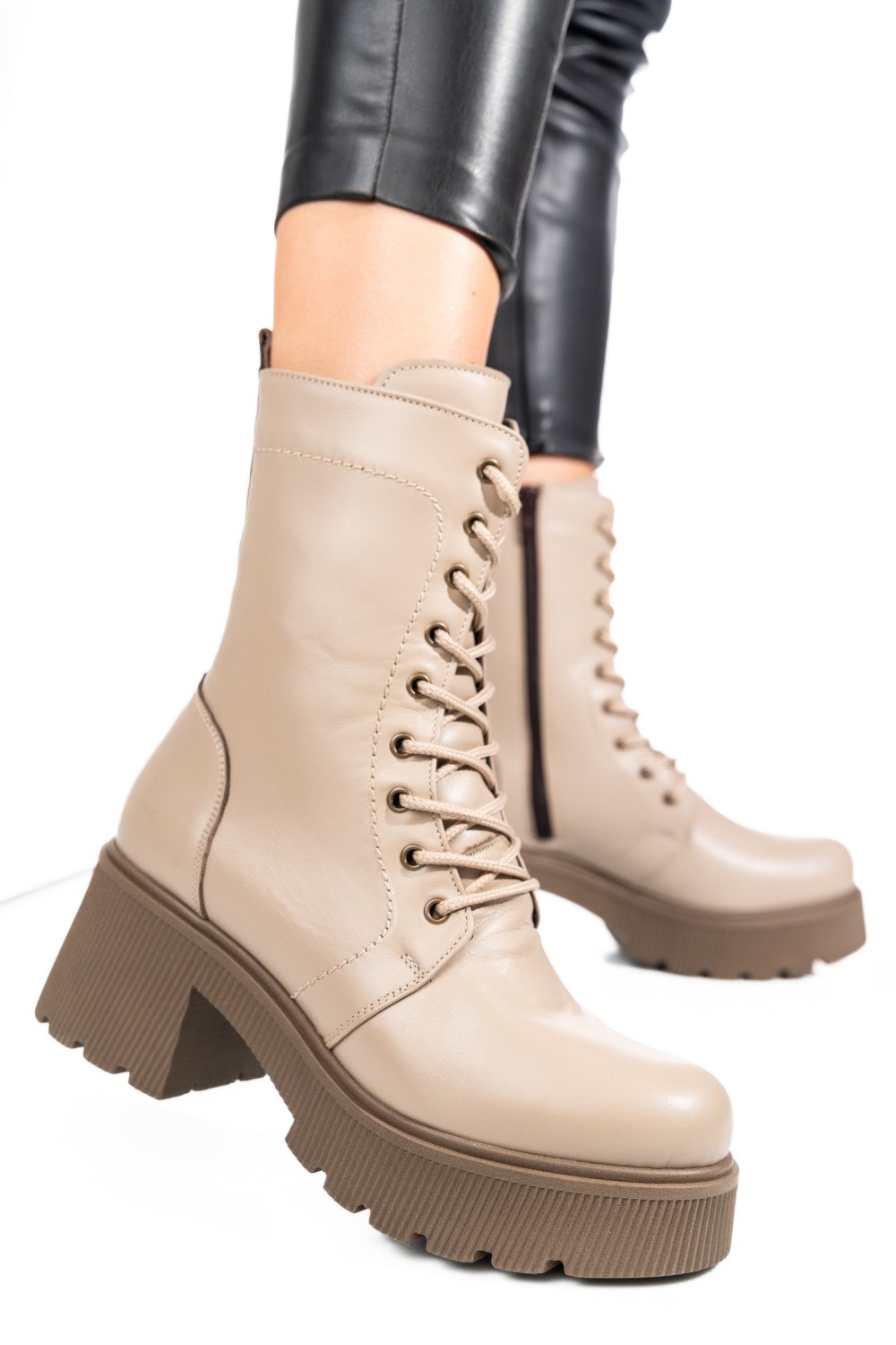 GHETE BEJ PIELE NATURALA 242823N9