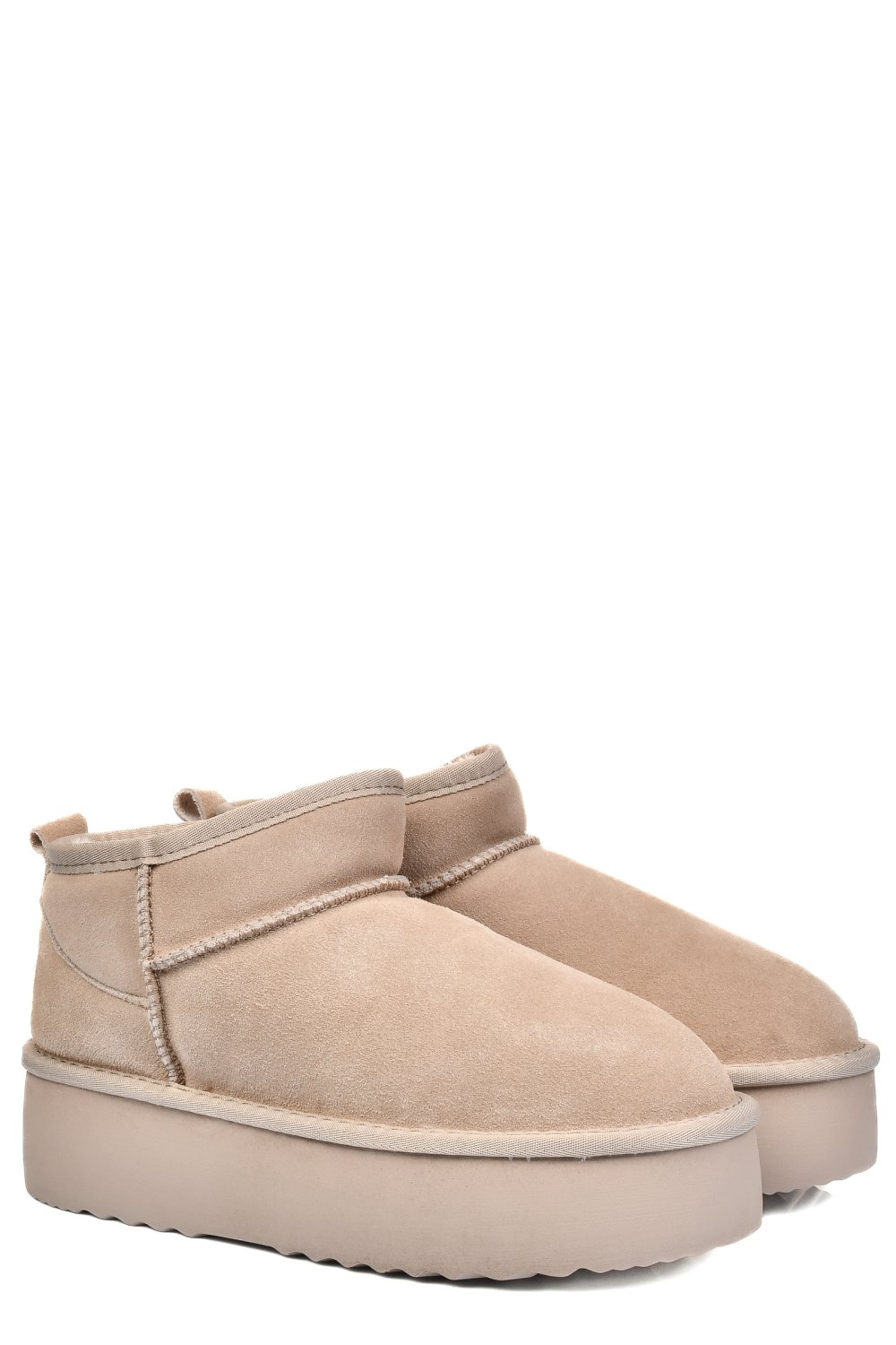 CIZME BEJ PIELE NATURALA INTOARSA 1S77250