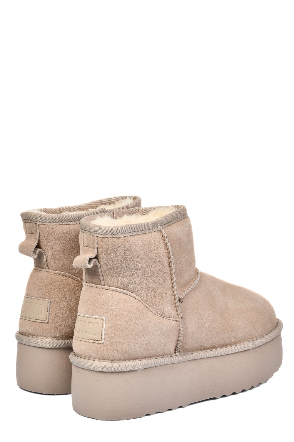 CIZME BEJ PIELE NATURALA INTOARSA 1S77251