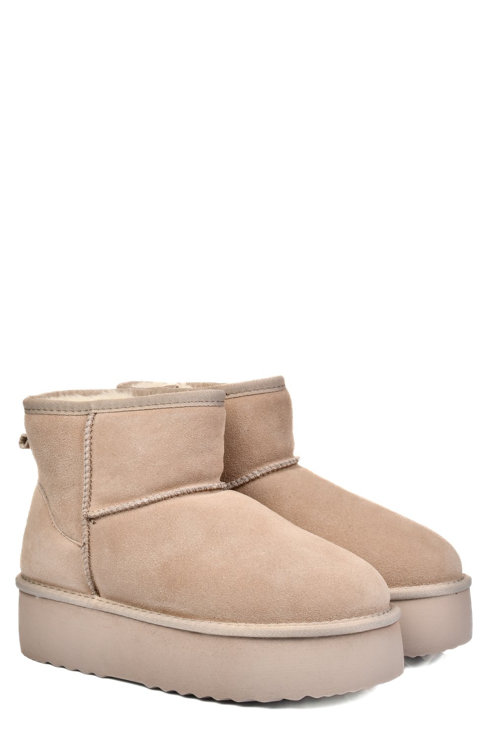 CIZME BEJ PIELE NATURALA INTOARSA 1S77251