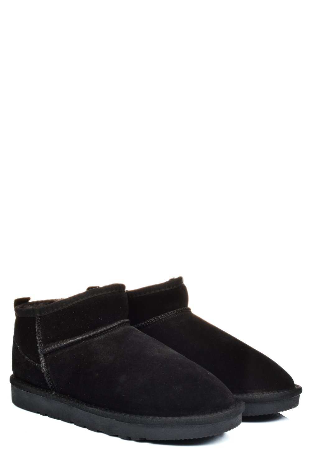 GHETE DAMA IMBLANITE PIELE NATURALA INTOARSA NEGRE 1S771200