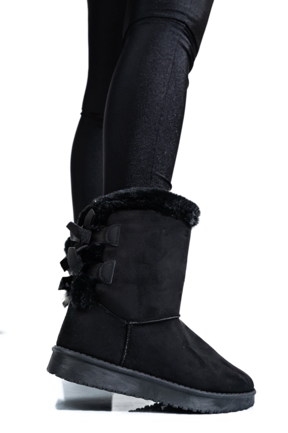 CIZME DAMA CARRERA BLACK SUEDE CAW73900