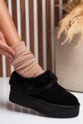 SABOTI NEGRI PIELE NATURALA INTOARSA 1S77260