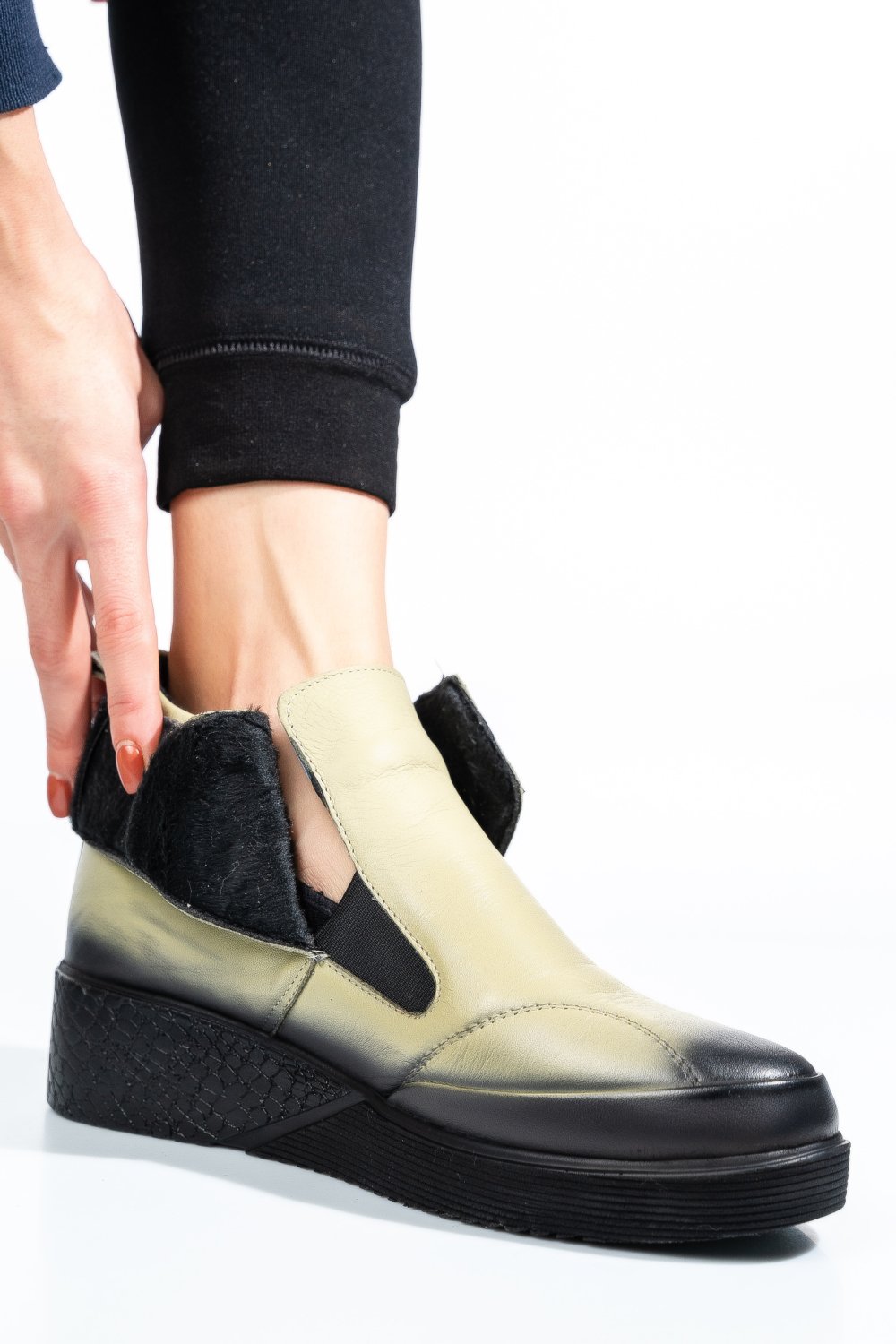 GHETE VERZI PIELE NATURALA APCKD060