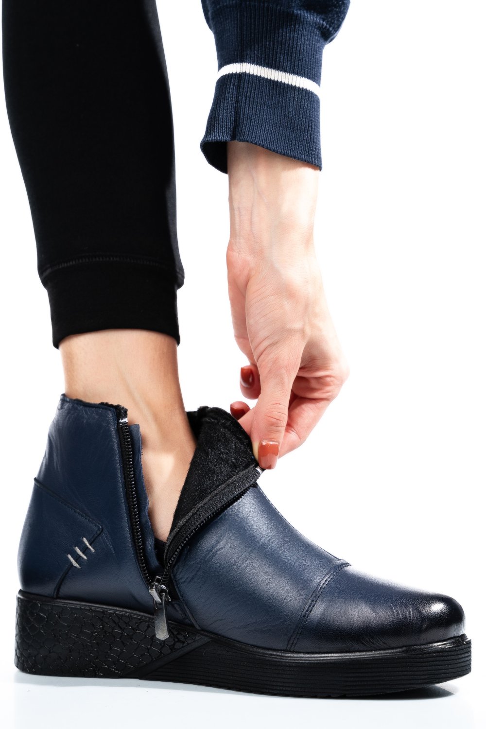 GHETE BLEUMARIN PIELE NATURALA APCKD100