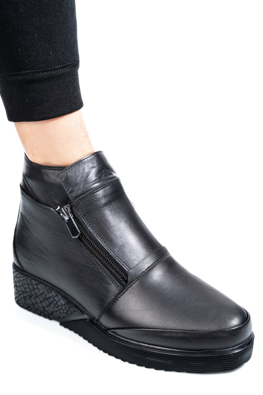 GHETE NEGRE PIELE NATURALA APCKD020