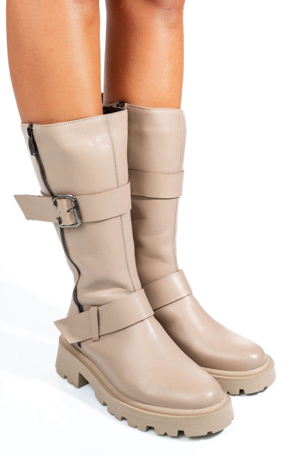 GHETE BEJ PIELE NATURALA 242845NP