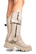 GHETE BEJ PIELE NATURALA 242845NP