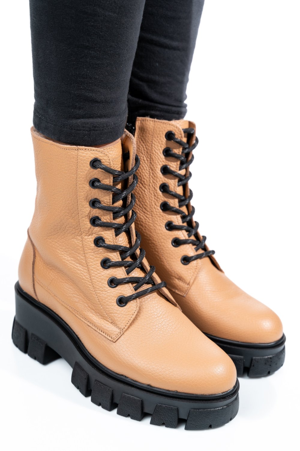 GHETE CAMEL PIELE NATURALA 1S7755