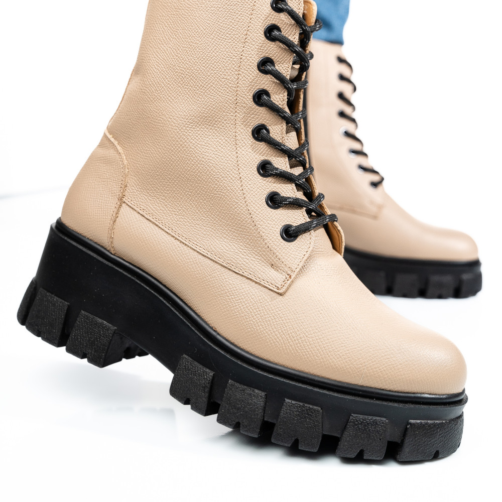 GHETE BEJ PIELE NATURALA 1S7755