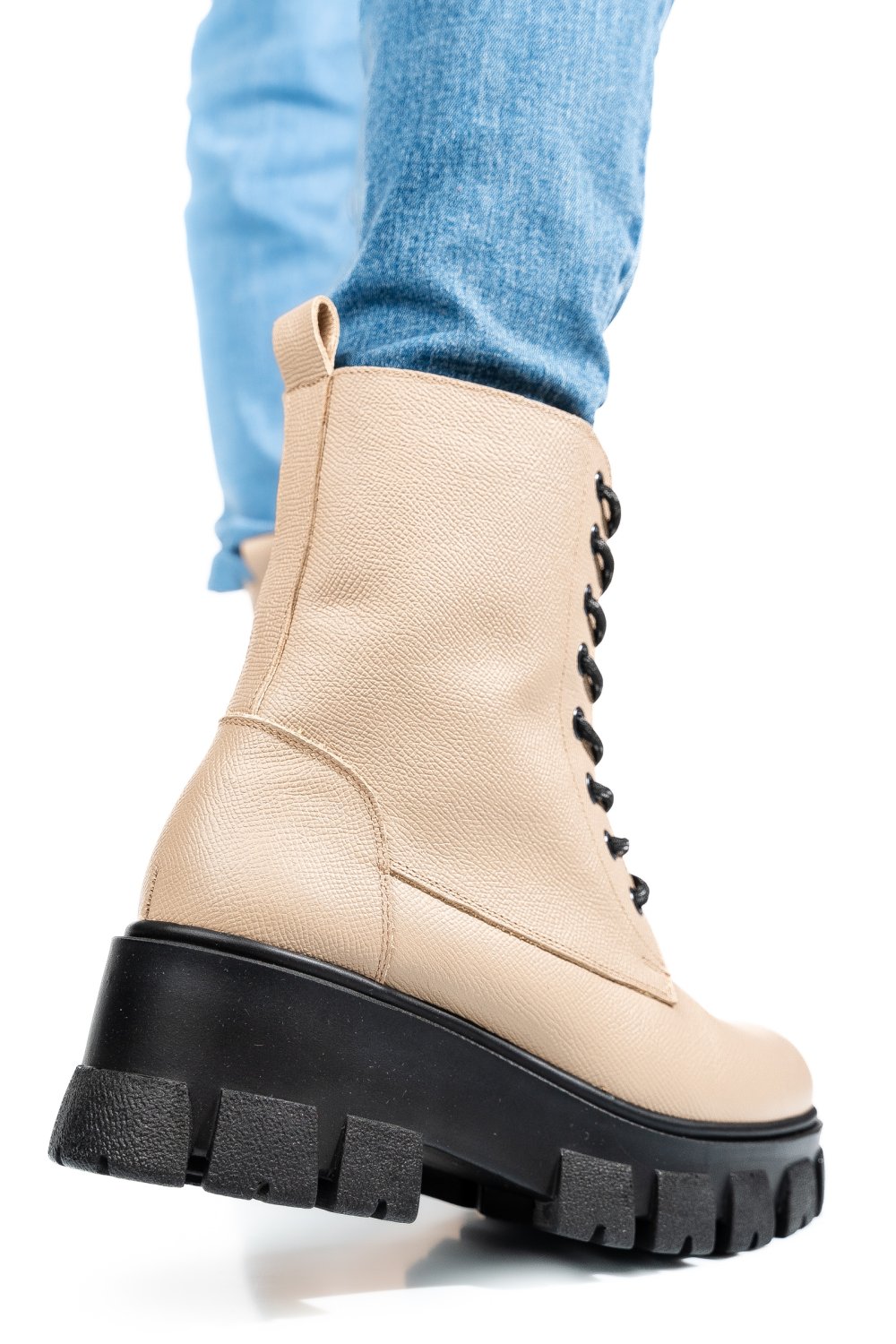 GHETE BEJ PIELE NATURALA 1S7755