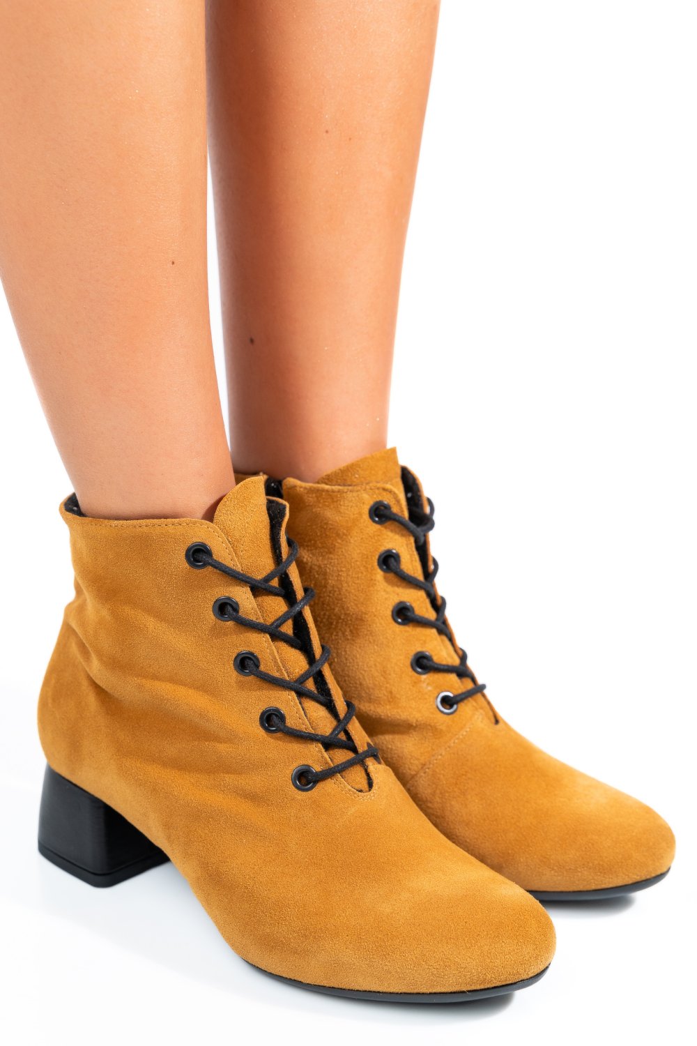 BOTINE MARO PIELE NATURALA 7S7780