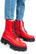 Ghete rosii piele naturala 1s7751