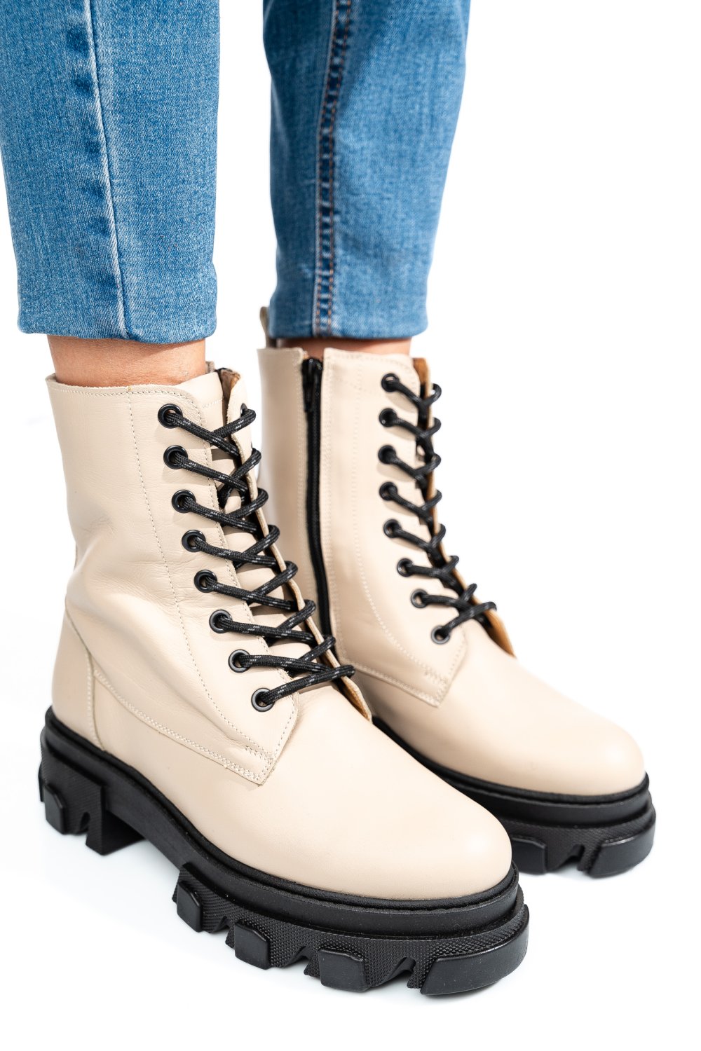 GHETE BEJ PIELE NATURALA 1S7751