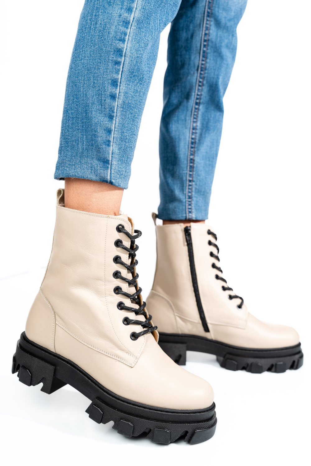 GHETE BEJ PIELE NATURALA 1S7751