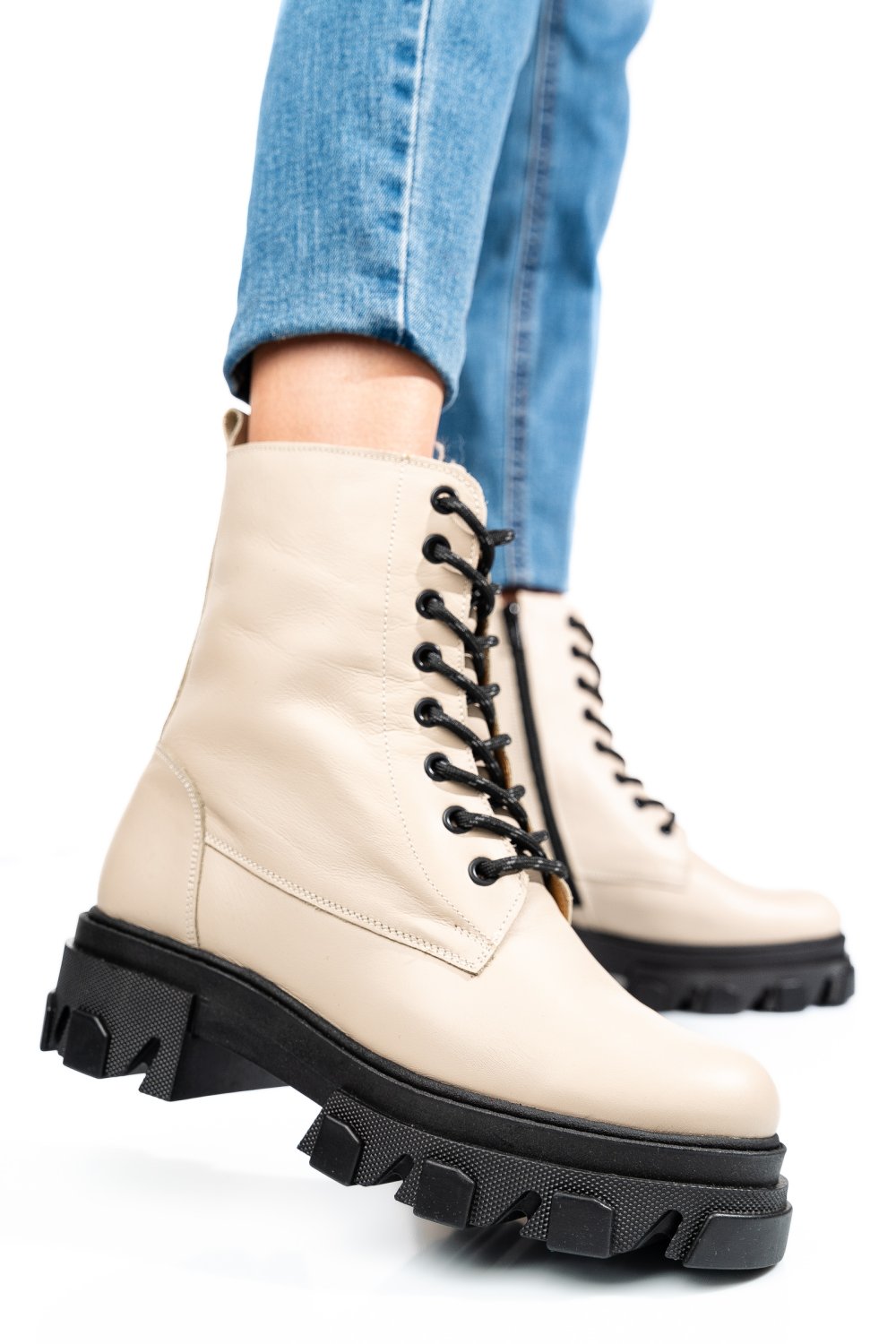 GHETE BEJ PIELE NATURALA 1S7751