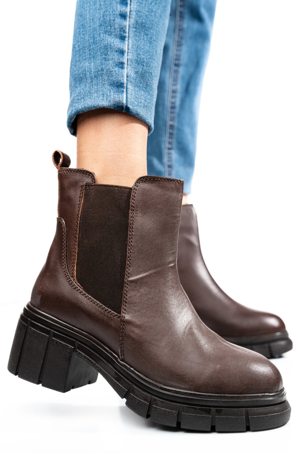 GHETE MARO INCHIS PIELE NATURALA 1S770602
