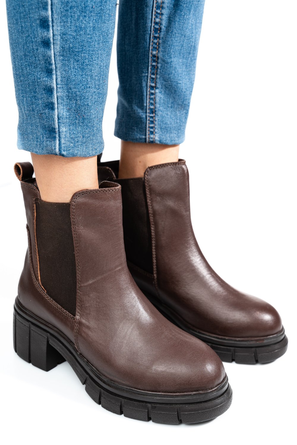 GHETE MARO INCHIS PIELE NATURALA 1S770602