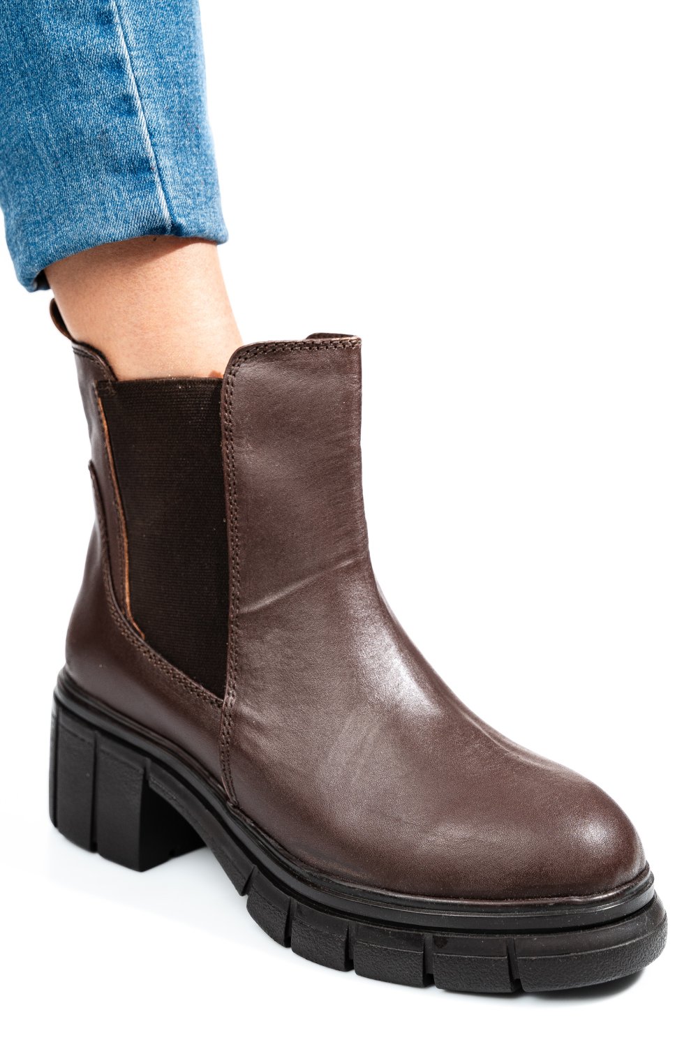 GHETE MARO INCHIS PIELE NATURALA 1S770602