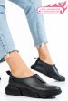 Pantofi sport femei piele naturala negri 2002l