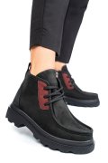 GHETE NEGRE PIELE NATURALA NABUK AKD5906