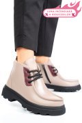 GHETE TAUPE PIELE NATURALA AKD5906