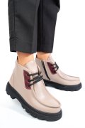 GHETE TAUPE PIELE NATURALA AKD5906