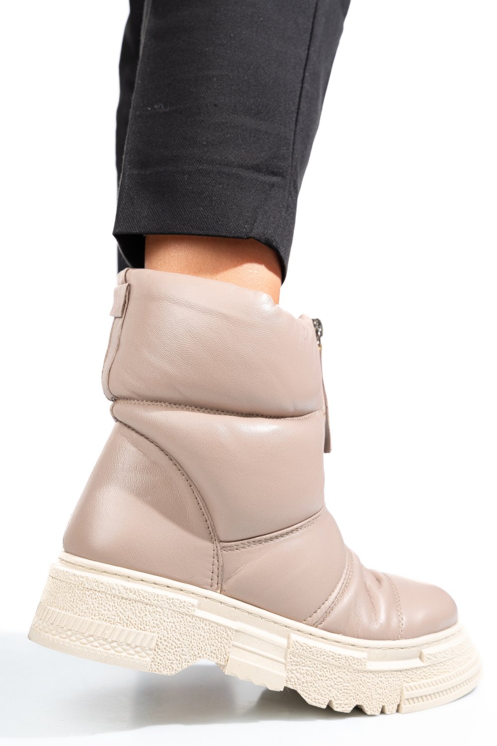 GHETE TAUPE PIELE NATURALA APCK4005