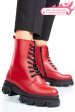 Ghete rosii piele naturala 1s7724