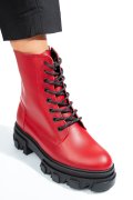 GHETE ROSII PIELE NATURALA 1S7724