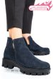 Ghete bleumarin piele naturala intoarsa 0s7724