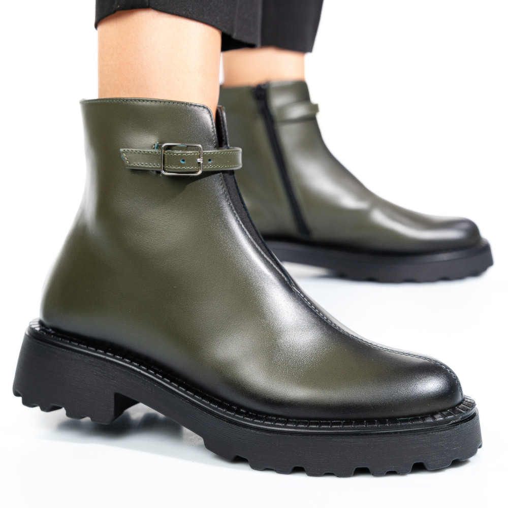 GHETE VERZI PIELE NATURALA 4S7730