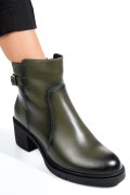 BOTINE DAMA PIELE NATURALA VERZI 4S7726