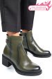 Botine dama piele naturala verzi 4s7726