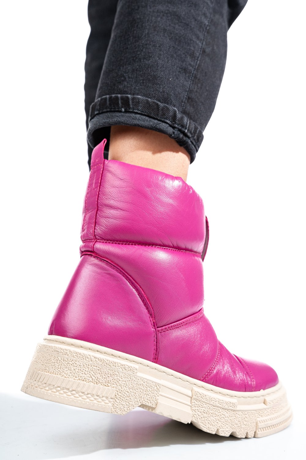 GHETE FUCHSIA PIELE NATURALA APCK4005