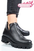 GHETE NEGRE PIELE NATURALA 0S7724