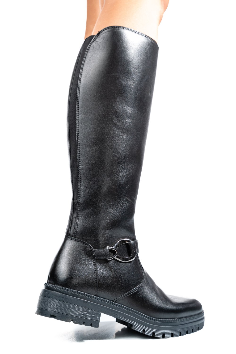 CIZME FEMEI PIELE NATURALA NEGRE WS77B54H13