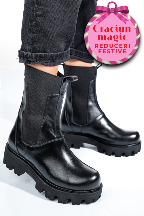 Ghete negre piele naturala 7s77628b