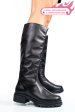 Cizme negre piele naturala ds77asia