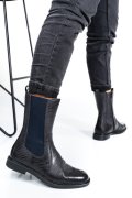 GHETE DAMA CAPTUSITE PIELE NATURALA GRI INCHIS WH398H06