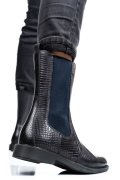 GHETE DAMA CAPTUSITE PIELE NATURALA GRI INCHIS WH398H06
