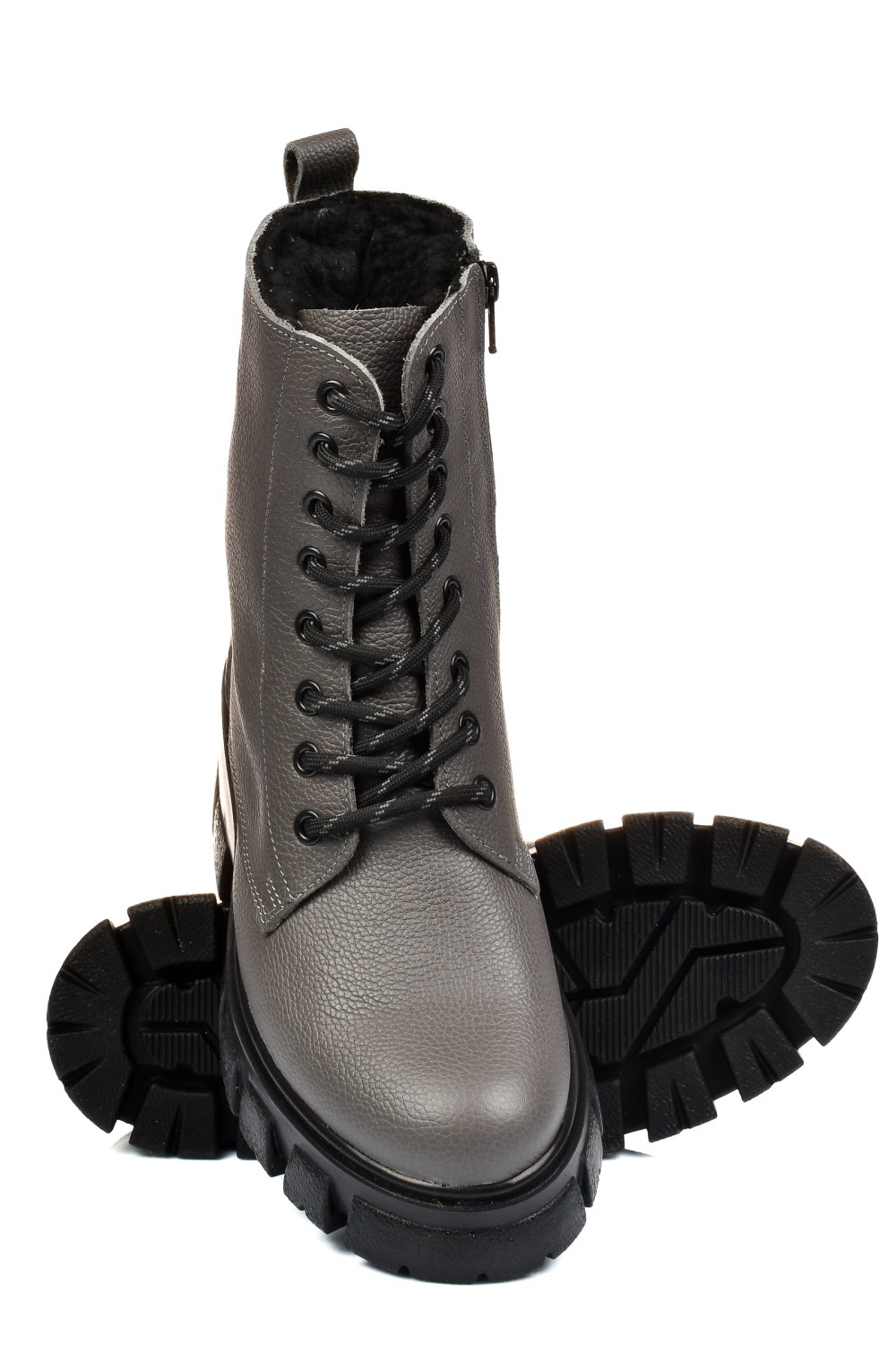 GHETE GRI PIELE NATURALA 1S7755