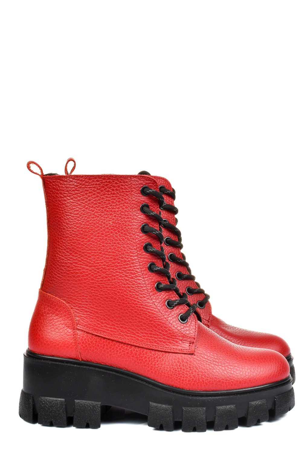 GHETE ROSII PIELE NATURALA 1S7755
