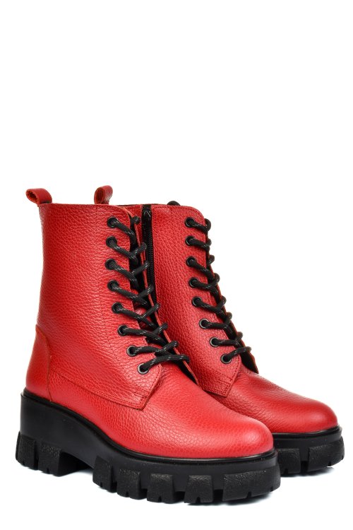 Ghete rosii piele naturala 1s7755