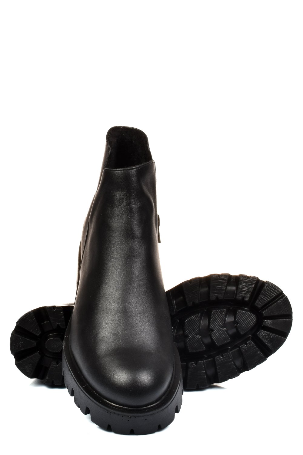 GHETE NEGRE PIELE NATURALA 0S7724