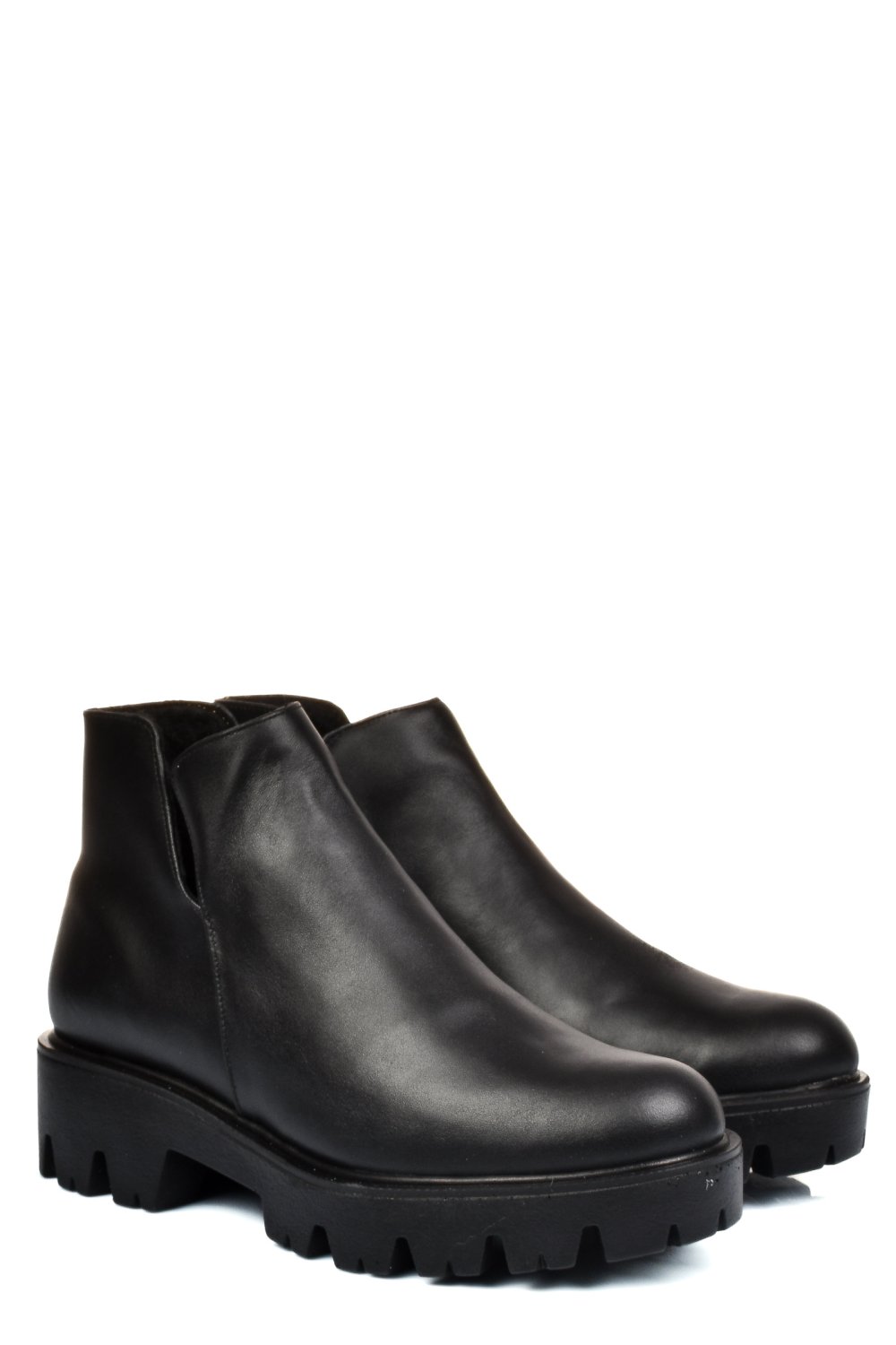 GHETE NEGRE PIELE NATURALA 0S7724