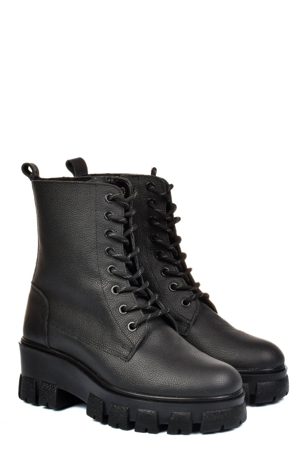 GHETE NEGRE PIELE NATURALA 1S7755