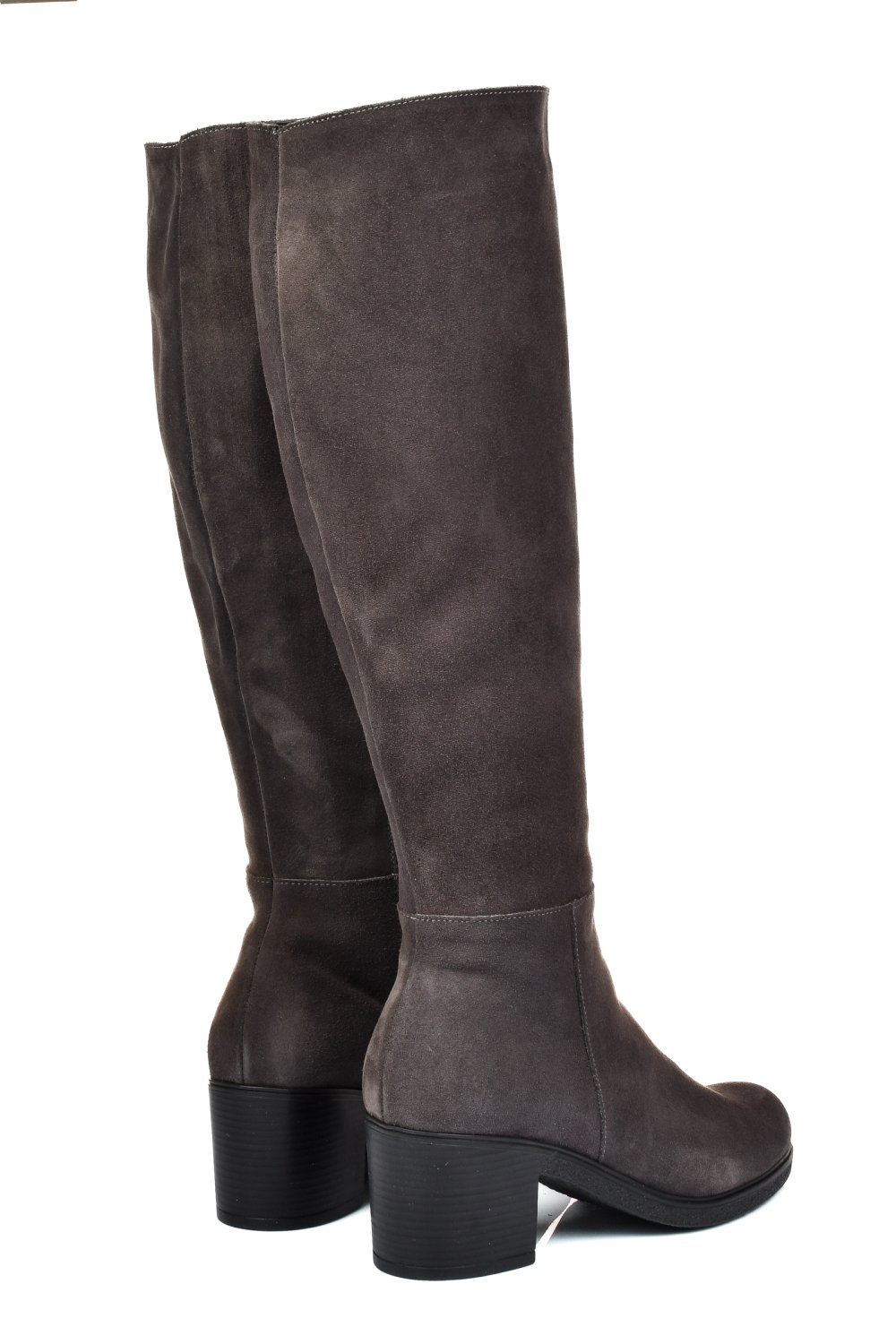 CIZME GRI PIELE NATURALA INTOARSA 8S7700