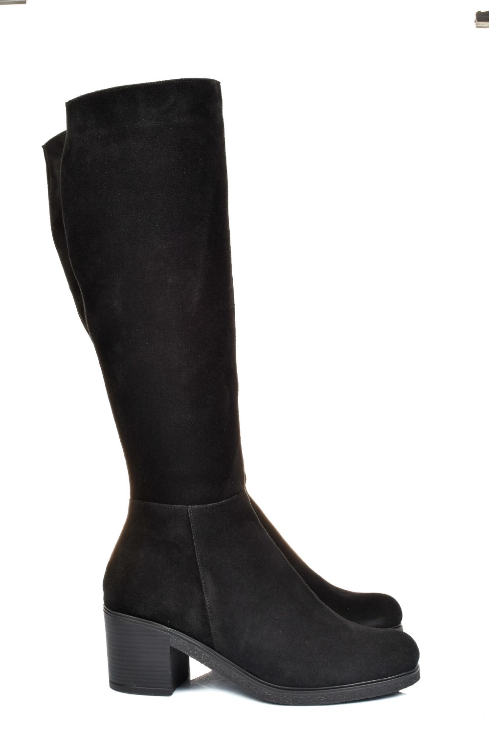 CIZME NEGRE PIELE NATURALA INTOARSA 8S7700